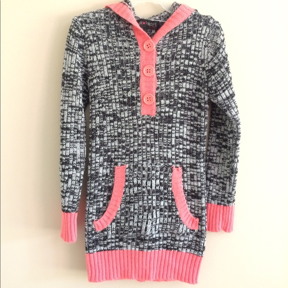 Girls Long Sleeve Hooded Sweater Shirt
